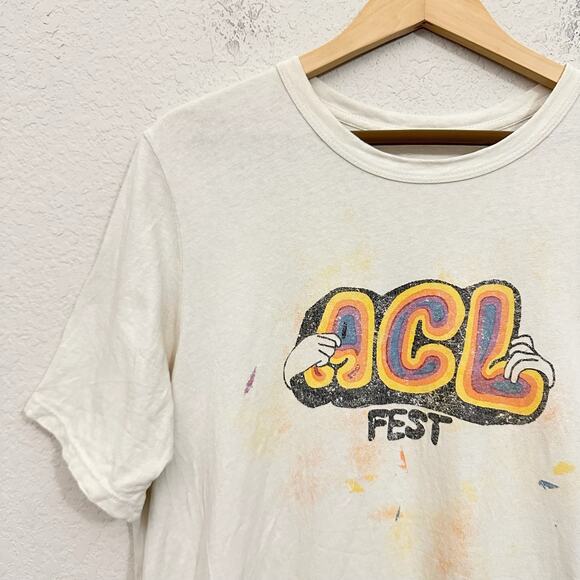 IMOGENE + WILLIE ACL T-Shirt Ivory Austin City Limits Music Festival Tee - Picture 4 of 9